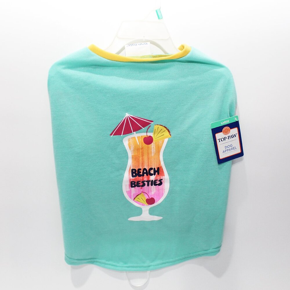 Top Paw Beach Besties T-Shirt for Dogs, LG